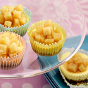 Mini Ch�vre Cheesecakes with Pears in Lavender Honey